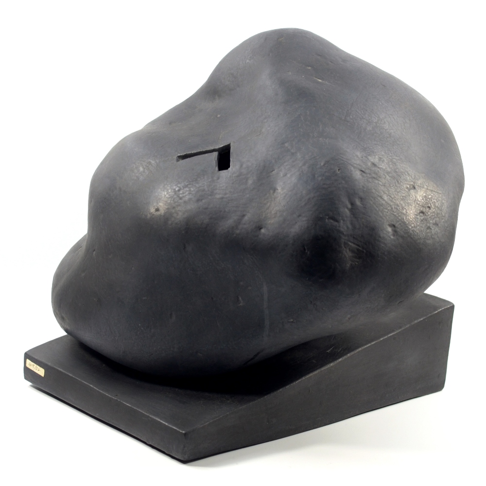 GORDON BALDWIN (born 1932); Cloud Form (Nimbus Series) (2002), (D) earthenware covered in black