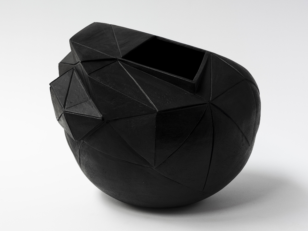 REBECCA APPLEBY (born 1979); A Fractured Harmony I, earthenware covered in black pigment with