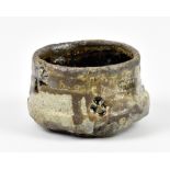 CHARLES BOUND (born 1939); a wood fired chawan, impressed marks, diameter 11cm.Additional