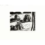 WILLIAM CROZIER (Irish, 1930-2011); limited edition etchings, 'Hay Ricks', signed and dated '92,