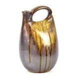 JOHN LEACH (born 1939) for Muchelney Pottery; a stoneware flask, impressed JHL and pottery marks and