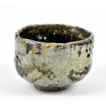 CHARLES BOUND (born 1939); a wood fired chawan, impressed marks, diameter 13.5cm.Additional