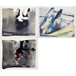 M. STEPHENSON; three monoscreen prints, 'Balance', 'Black Cloud' and 'Beneath the Waves II', all