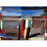 STEPHEN DOVE; acrylic, 'The Harbour', signed, inscribed and dated 1987 verso, 54.5 x 74cm, framed