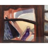 BOB DEVEREUX (born 1940); watercolour ' Through View', signed, title and dated 1990 verso, 26 x