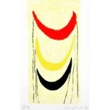 SIR TERRY FROST RA (1915-2003); artist proof screenprint 'Suspended Forms (on Yellow) 1990', signed,