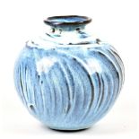 ALEX SHIMWELL (born 1980); a stoneware vase covered in chun blue glaze with iron and manganese