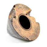 MIKE 'CHAI' SCOTT (born 1943); a scorched burr elm concial form, stamped mark, diameter 30cm. (D)
