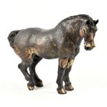 SUSAN CLAIRE PAGE (born 1952); 'Exmoor Pony'; a stoneware sculpture, impressed SCP mark, height