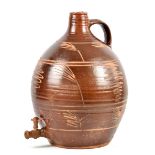 MICHAEL CARDEW (1901-1983) for Winchcombe Pottery; a large slipware cider flagon, incised decoration
