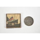 An original boxed RMS Lusitania medal,