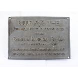 An Italian ship's plaque from the mercantile vessel 'Empresa Nacional Elcano' dated 1942, width 34.