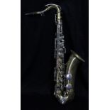 BERG LARSEN; a brass alto saxophone, length approx 80cm.