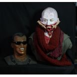 BLADE; a bust of Blade modelled after Wesley Snipes, height approx 33cm, and a bust of Jared Nomak