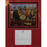 THE BEATLES; a Sgt Pepper LP with holographic cover donated and signed by Sir Paul McCartney to