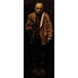 FRIDAY THE 13TH; a large animated Jason Voorhees figure, height inc. base approx 195cm.Additional