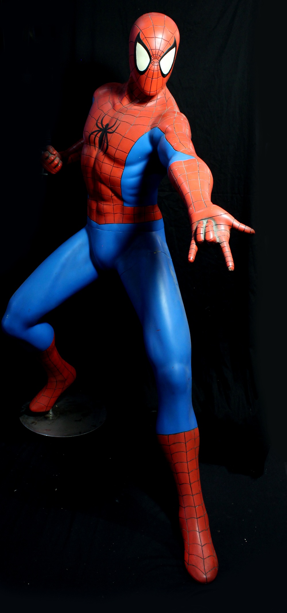 OXMOX & MARVEL; a large sectional figure of Spider-Man in webslinger pose, height approx 162cm.