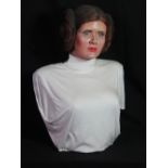 STAR WARS; a bust of Princess Leia Organa with signature hairstyle, height approx 60cm.