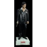 OXMOX & SCARFACE; a large Tony Montana figure modelled after Al Pacino, the rectangular base
