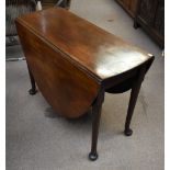 A George III red walnut drop leaf table, width 104cm.Additional InformationPlease note that this