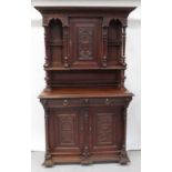 A late 19th century French oak dresser,