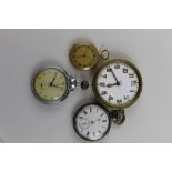 S Bright & Co, Buxton; an 18ct gold key wind open face pocket watch,