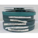 A collection of 16mm film reel to include 'Judy Garland TV Show 1964 In Concert',