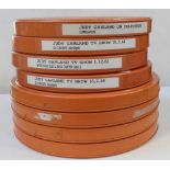 A collection of 16mm film reels to include 'Judy Garland on Television' compilation,