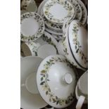 A Wedgwood part tea service to include, cups, saucers, plates, side plates, tureens etc.