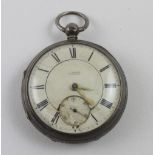 A Daykin of Skipton hallmarked silver open face pocket watch,