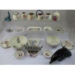 A good collection of mid-20th century and later Poole pottery including dishes, vases,