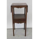 A 19th century dropleaf night stand,