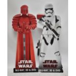 STAR WARS; two 'The Last Jedi' cardboard cutouts, height approx 182cm.