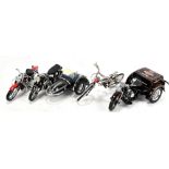 FRANKLIN MINT; a Harley Davidson 'Servicar', '1957 Sportsman', and a 1957 BMW 'FMPM', also a model