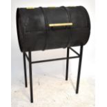 A home made BBQ from a 210l oil drum, length 89cm.