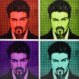 JIM WHEAT (aka DOLLARSANDART) (born 1971); a giclée print, Disruptives series, 'George Michael',