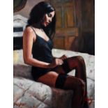 FABIAN PEREZ; signed limited edition print, 'Kayleigh at the Ritz III', no.108/195 lower left,