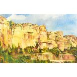 PAUL JONES; oil on canvas, Alpilles, signed and dated 1979 verso, 35.5 x 56cm, framed. (D)Additional