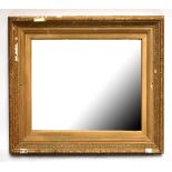 A gilt gesso rectangular mirror, height 94 x 107cm (af).Additional InformationNumerous losses,