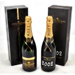 MOËT & CHANDON; two bottles of 'Grand Vintage' Brut Champagne for 2000 and 2002 (both 750ml), both