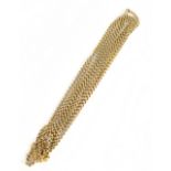 A 9ct yellow gold watch chain loop, length 86cm, approx 46.8g.Additional InformationThe weight has