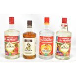 MAISON LA MAUNY; four bottles of rum, one spiced and three clear (4).