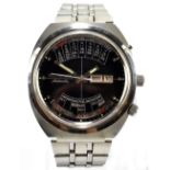 WITTNAUER 2000; a stainless steel gentleman's automatic perpetual calendar wristwatch, diameter of