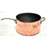 A large copper Elkington & Co pan, diameter 41cm.