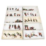 DUCAL; ten boxed sets of six painted military band figures, comprising set 3 First Dragoon Guards (