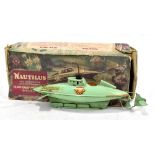 SUTCLIFFE; a 'Nautilus' tinplate clockwork boat modelled on the submarine from Twenty Thousand