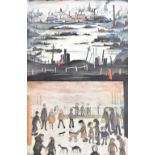 AFTER LAURENCE STEPHEN LOWRY RBA RA (1887-1976); two unsigned limited edition prints including '