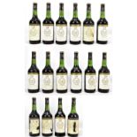 CHÂTEAU GRUAUD-LAROSE; fifteen bottles of 1975 Grand Cru Classé Saint-Julien red wine, all 73cl, and