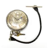 GE STEELE OF CHESTER-LE STREET; an early to mid-19th century hallmarked silver cased pocket watch,