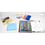 A collection of cels depicting various movie characters, each unframed.